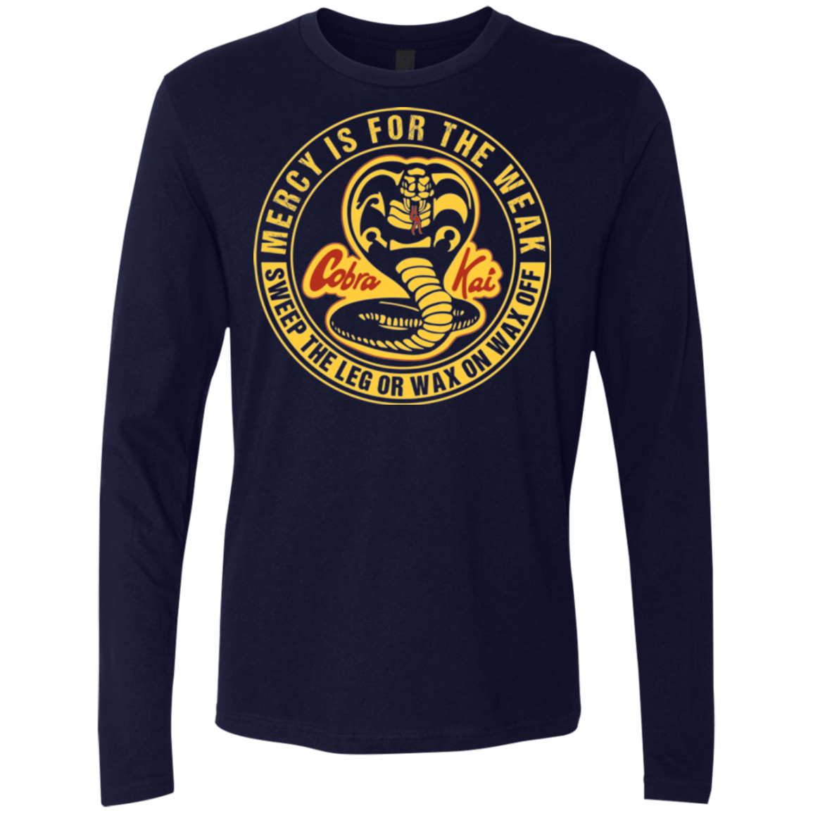 T-Shirts Midnight Navy / Small Mercy Is For The Weak Men's Premium Long Sleeve