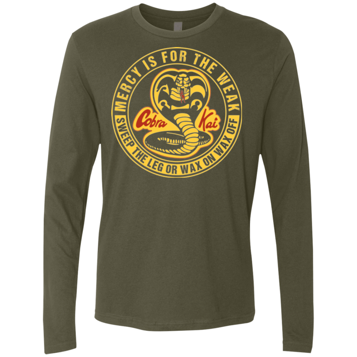 T-Shirts Military Green / Small Mercy Is For The Weak Men's Premium Long Sleeve