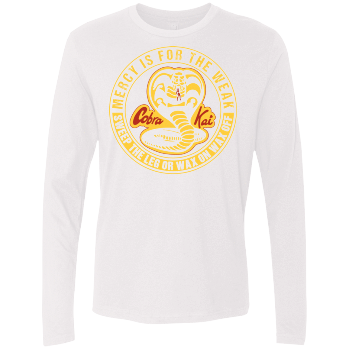 T-Shirts White / Small Mercy Is For The Weak Men's Premium Long Sleeve