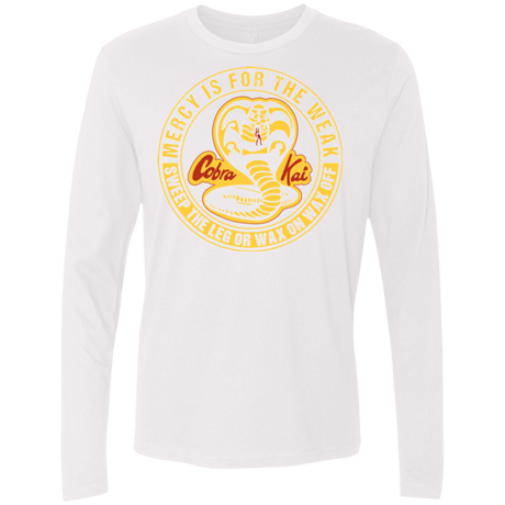 T-Shirts White / Small Mercy Is For The Weak Men's Premium Long Sleeve