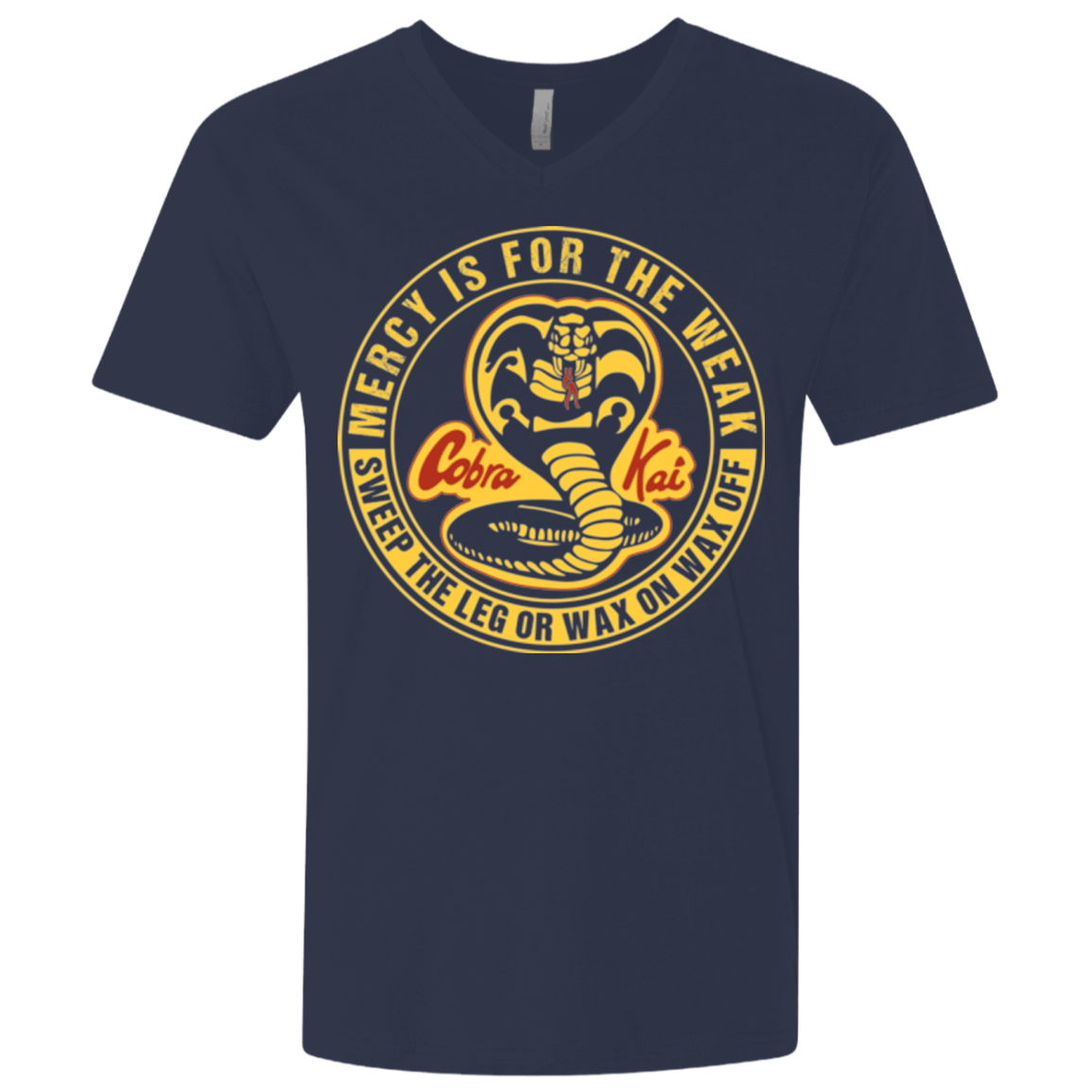 T-Shirts Midnight Navy / X-Small Mercy Is For The Weak Men's Premium V-Neck