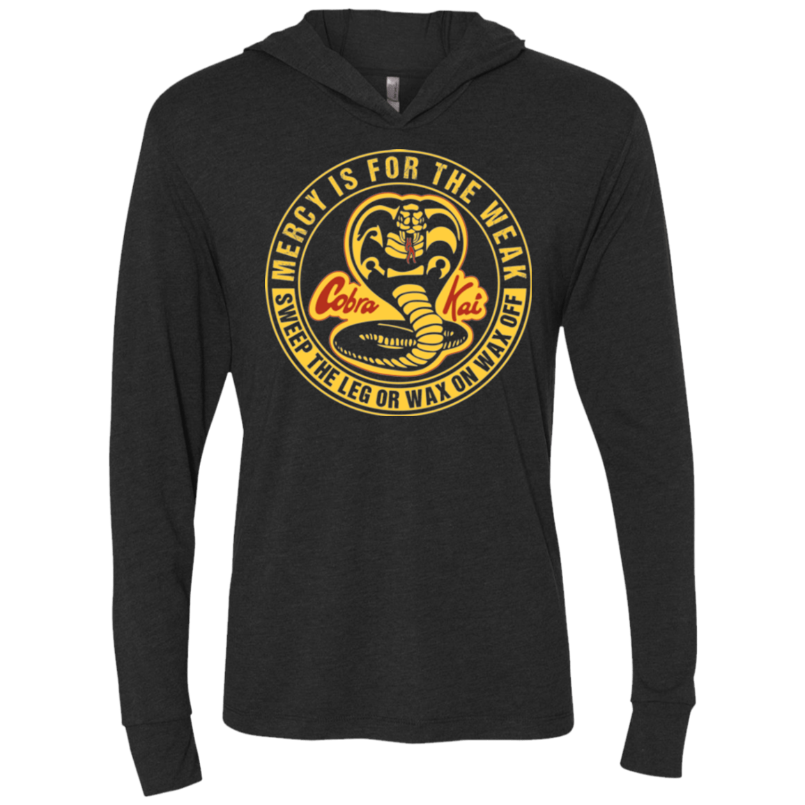 T-Shirts Vintage Black / X-Small Mercy Is For The Weak Triblend Long Sleeve Hoodie Tee