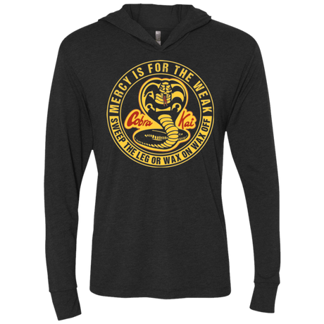 T-Shirts Vintage Black / X-Small Mercy Is For The Weak Triblend Long Sleeve Hoodie Tee