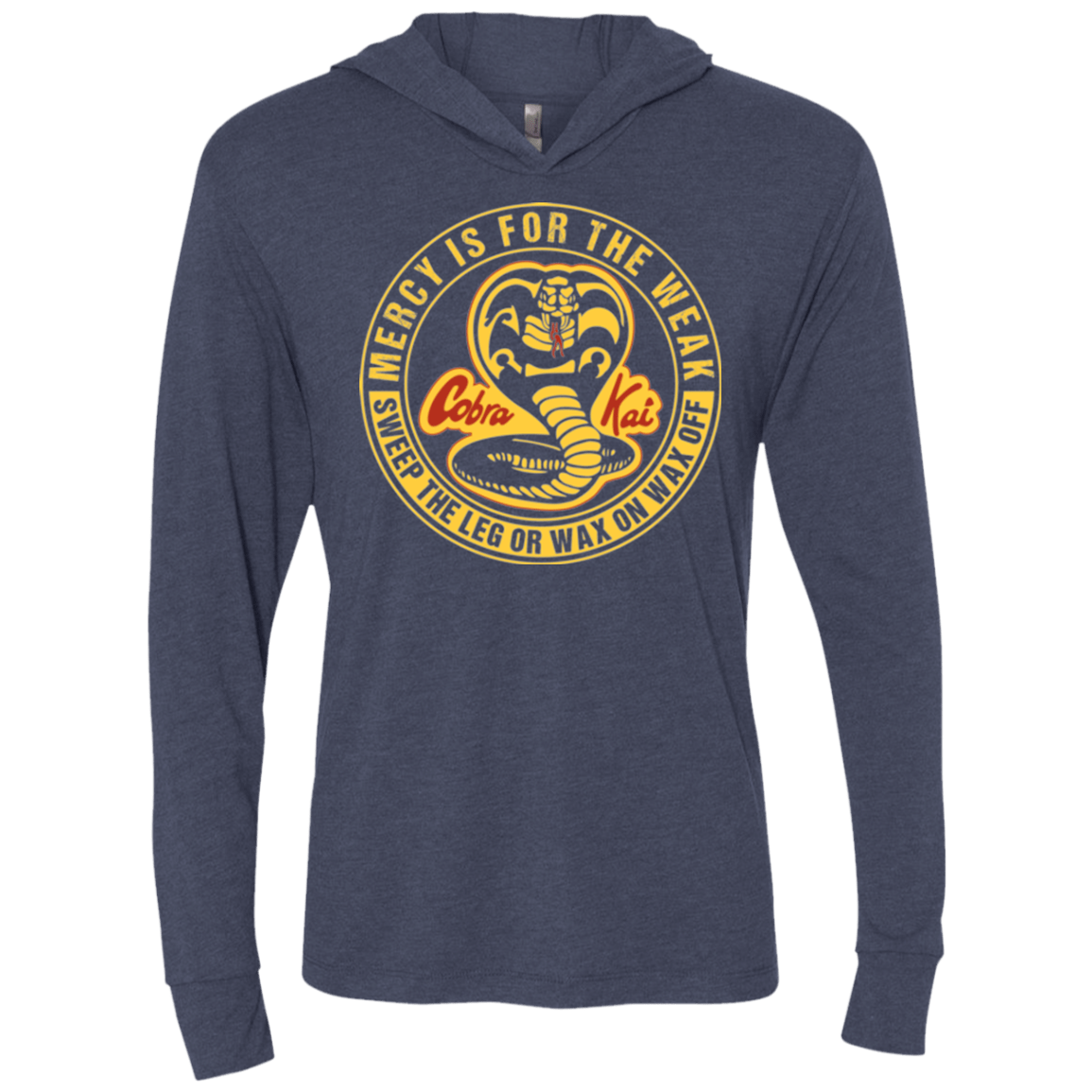 T-Shirts Vintage Navy / X-Small Mercy Is For The Weak Triblend Long Sleeve Hoodie Tee