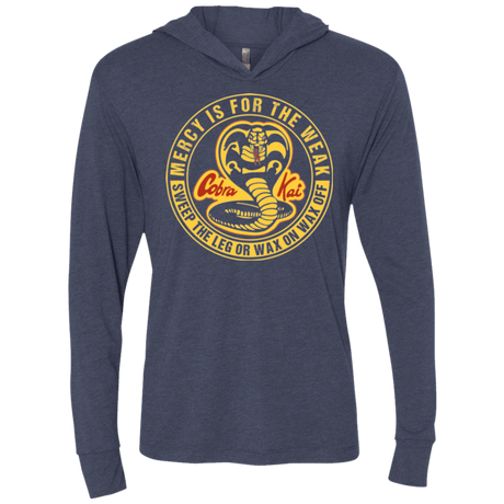 T-Shirts Vintage Navy / X-Small Mercy Is For The Weak Triblend Long Sleeve Hoodie Tee