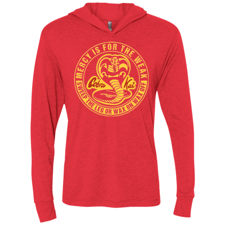 T-Shirts Vintage Red / X-Small Mercy Is For The Weak Triblend Long Sleeve Hoodie Tee