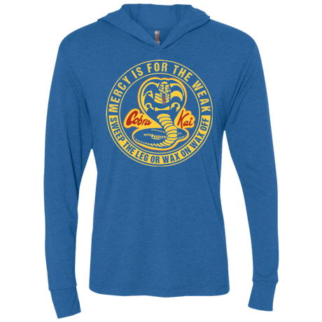 T-Shirts Vintage Royal / X-Small Mercy Is For The Weak Triblend Long Sleeve Hoodie Tee