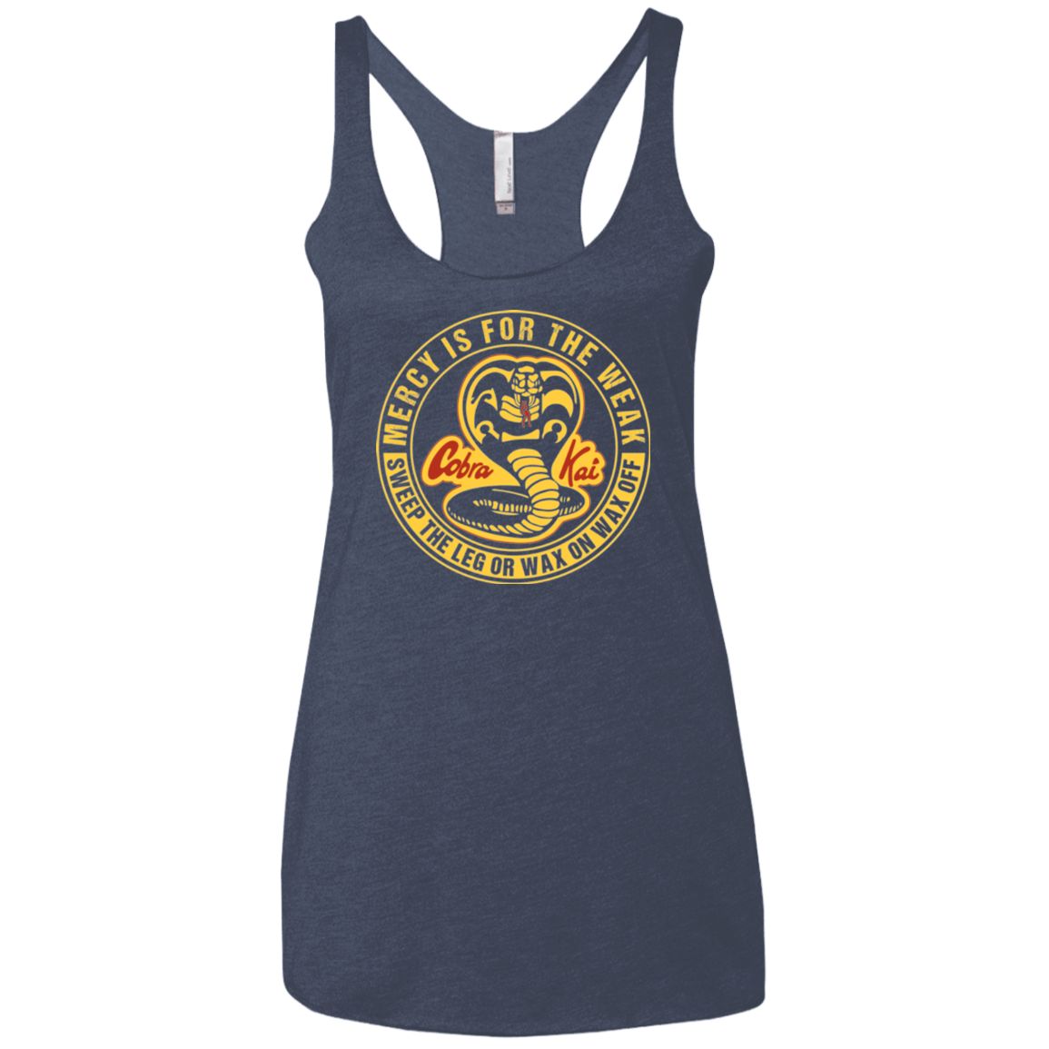 T-Shirts Vintage Navy / X-Small Mercy Is For The Weak Women's Triblend Racerback Tank