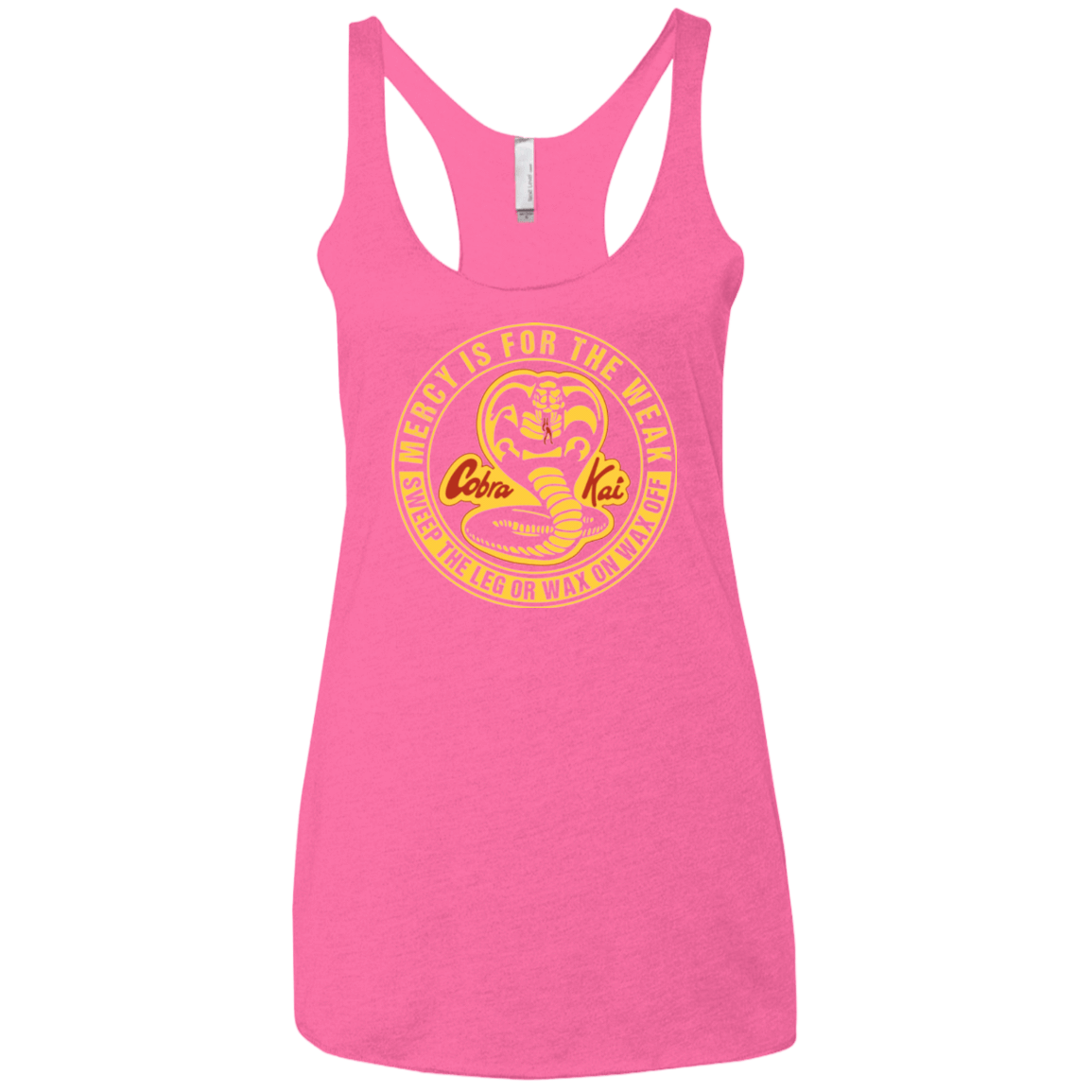 T-Shirts Vintage Pink / X-Small Mercy Is For The Weak Women's Triblend Racerback Tank