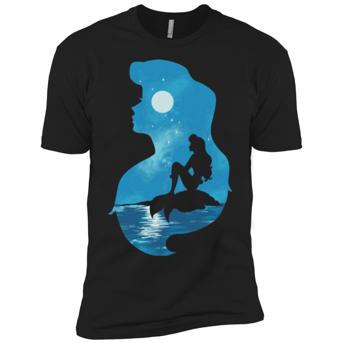 T-Shirts Black / YXS Mermaid Portrait Boys Premium T-Shirt