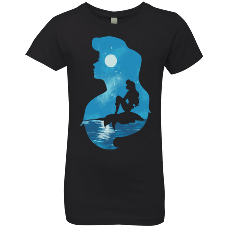 T-Shirts Black / YXS Mermaid Portrait Girls Premium T-Shirt