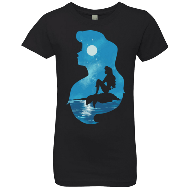 T-Shirts Black / YXS Mermaid Portrait Girls Premium T-Shirt