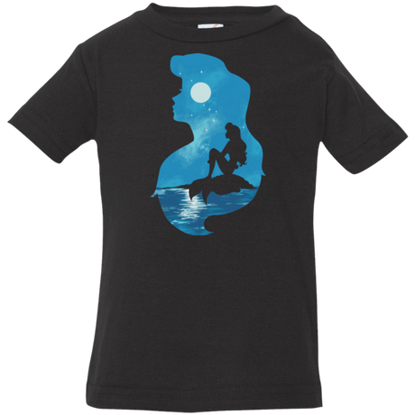 T-Shirts Black / 6 Months Mermaid Portrait Infant Premium T-Shirt