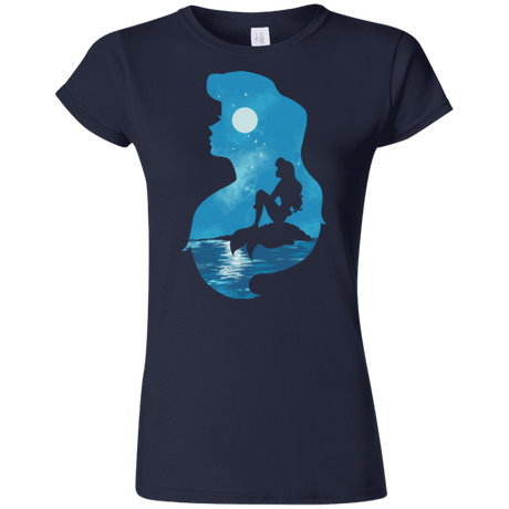 T-Shirts Navy / S Mermaid Portrait Junior Slimmer-Fit T-Shirt