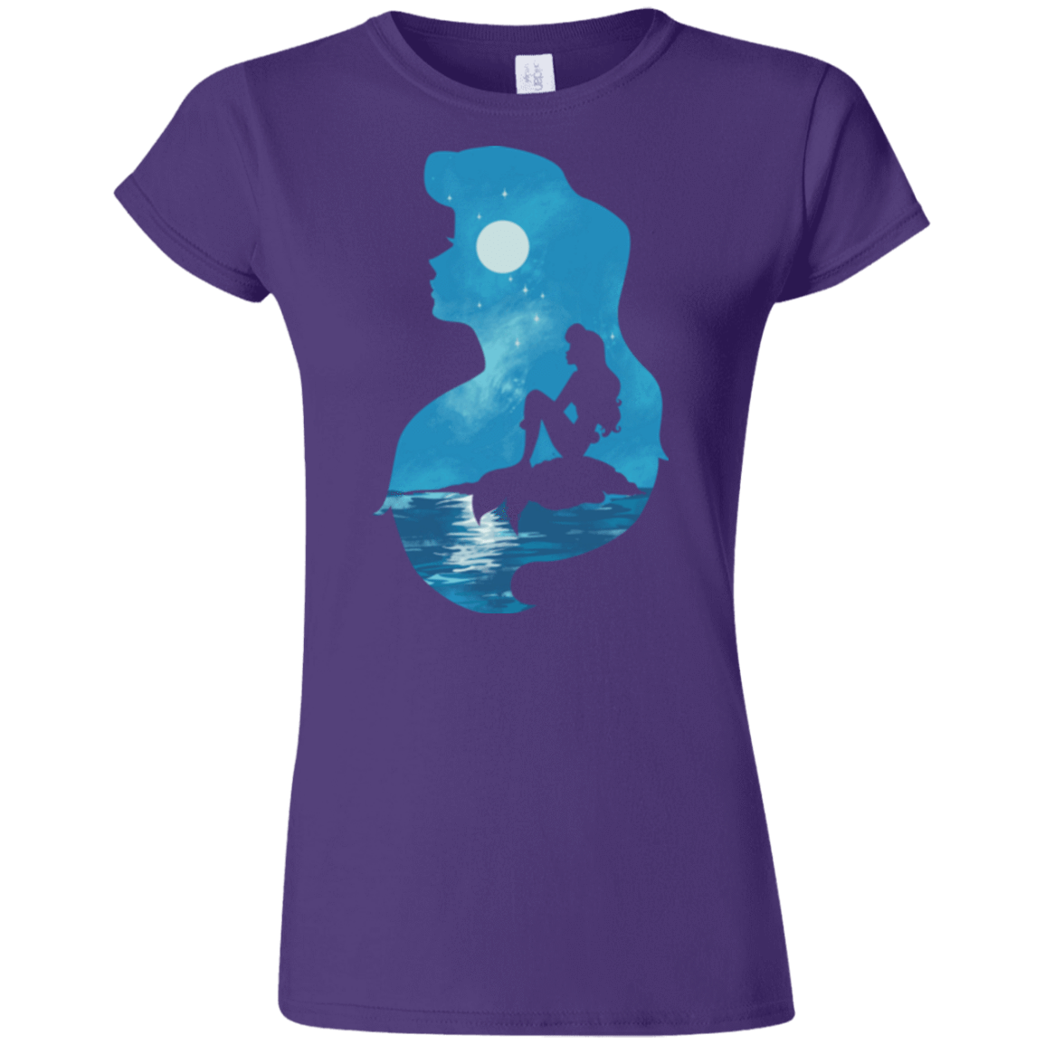 T-Shirts Purple / S Mermaid Portrait Junior Slimmer-Fit T-Shirt