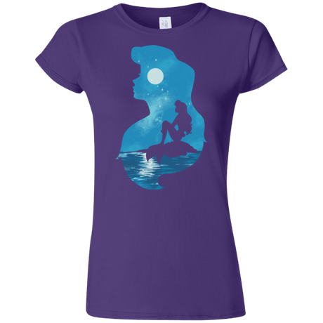 T-Shirts Purple / S Mermaid Portrait Junior Slimmer-Fit T-Shirt