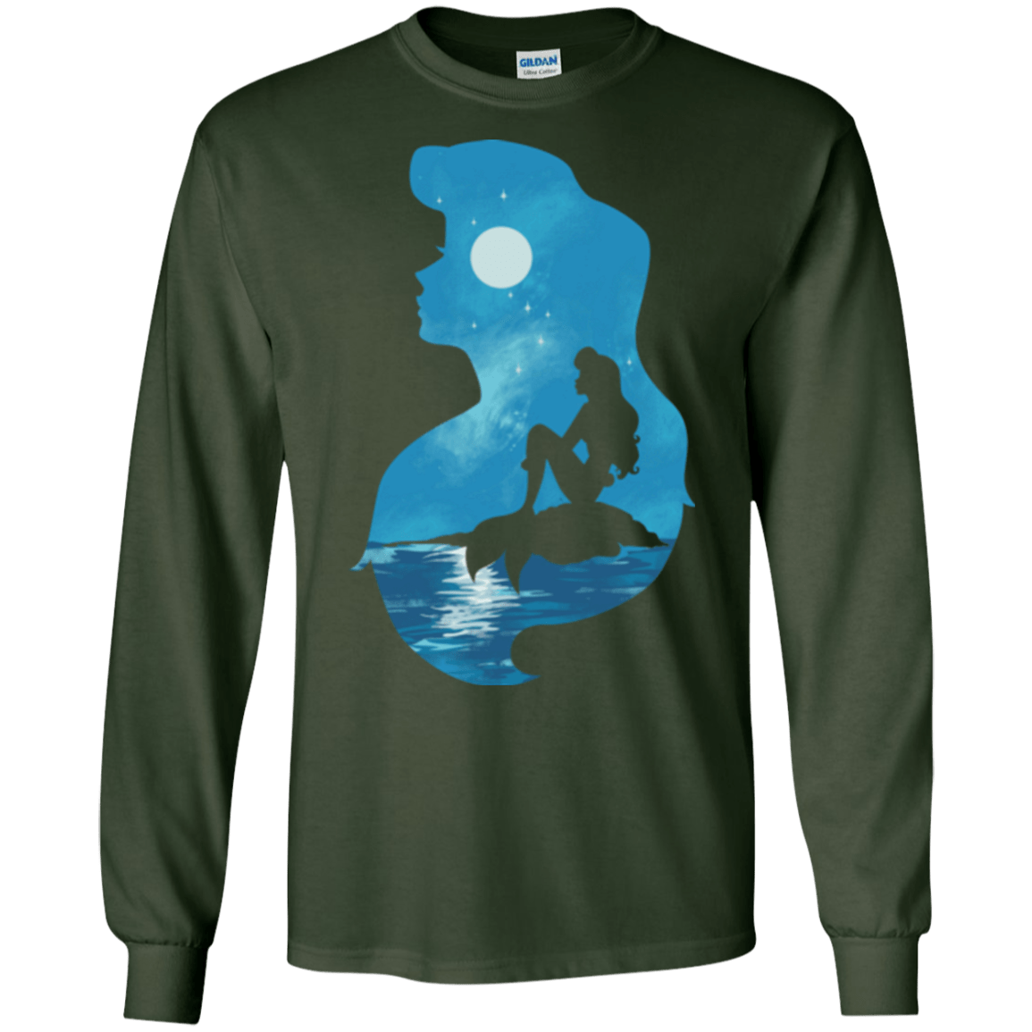 Mermaid Portrait Men's Long Sleeve T-Shirt