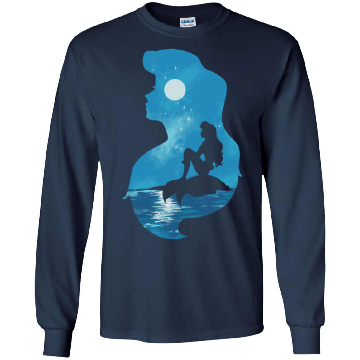 Mermaid Portrait Men's Long Sleeve T-Shirt