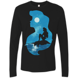 T-Shirts Black / S Mermaid Portrait Men's Premium Long Sleeve