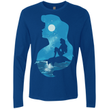 T-Shirts Royal / S Mermaid Portrait Men's Premium Long Sleeve