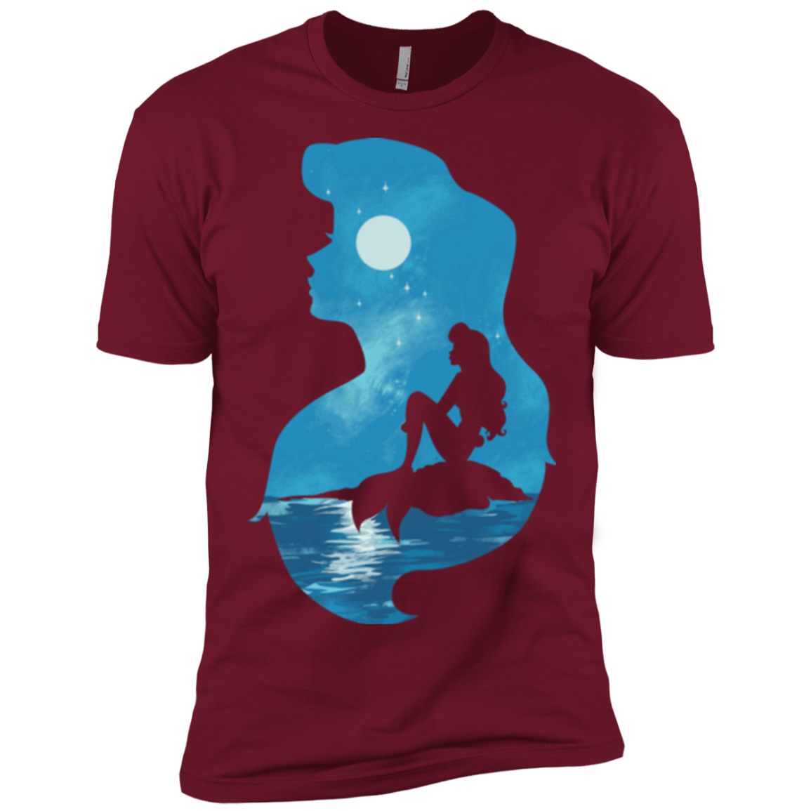 T-Shirts Cardinal / X-Small Mermaid Portrait Men's Premium T-Shirt