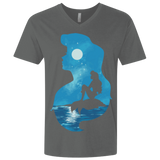 T-Shirts Heavy Metal / X-Small Mermaid Portrait Men's Premium V-Neck