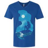 T-Shirts Royal / X-Small Mermaid Portrait Men's Premium V-Neck
