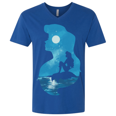 T-Shirts Royal / X-Small Mermaid Portrait Men's Premium V-Neck