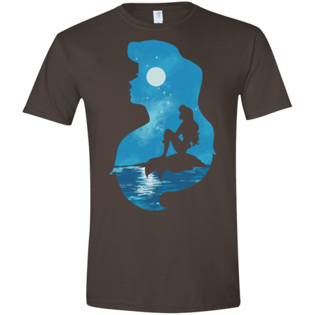 T-Shirts Dark Chocolate / S Mermaid Portrait Men's Semi-Fitted Softstyle