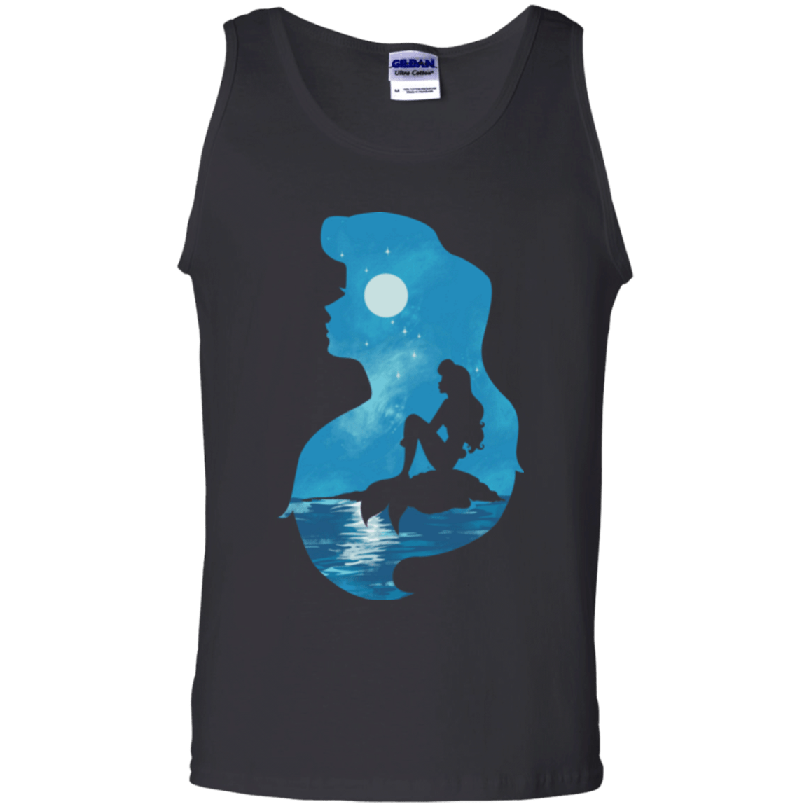 T-Shirts Black / S Mermaid Portrait Men's Tank Top