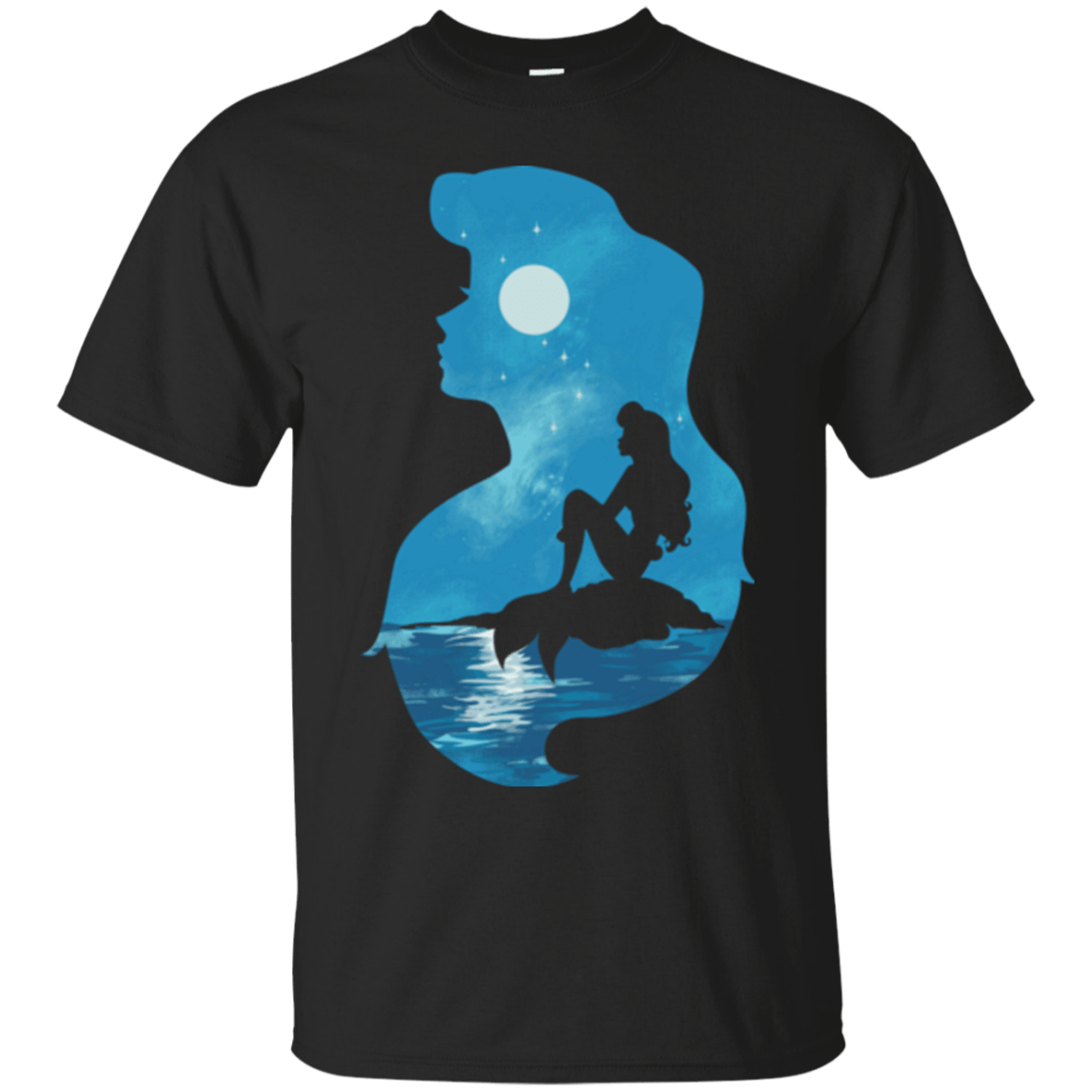 T-Shirts Black / S Mermaid Portrait T-Shirt