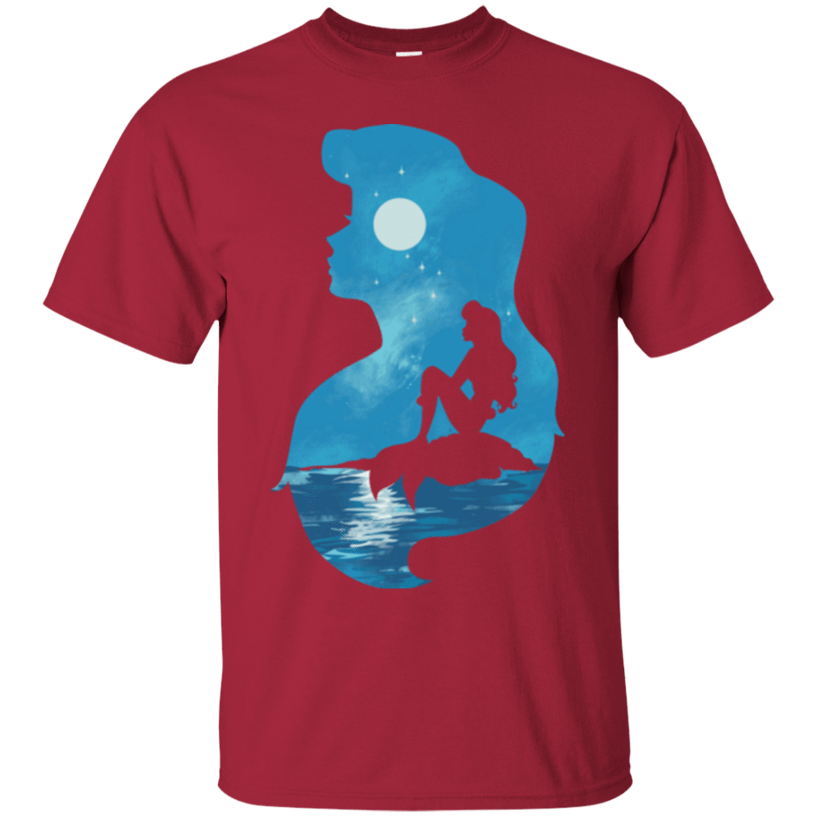 T-Shirts Cardinal / S Mermaid Portrait T-Shirt