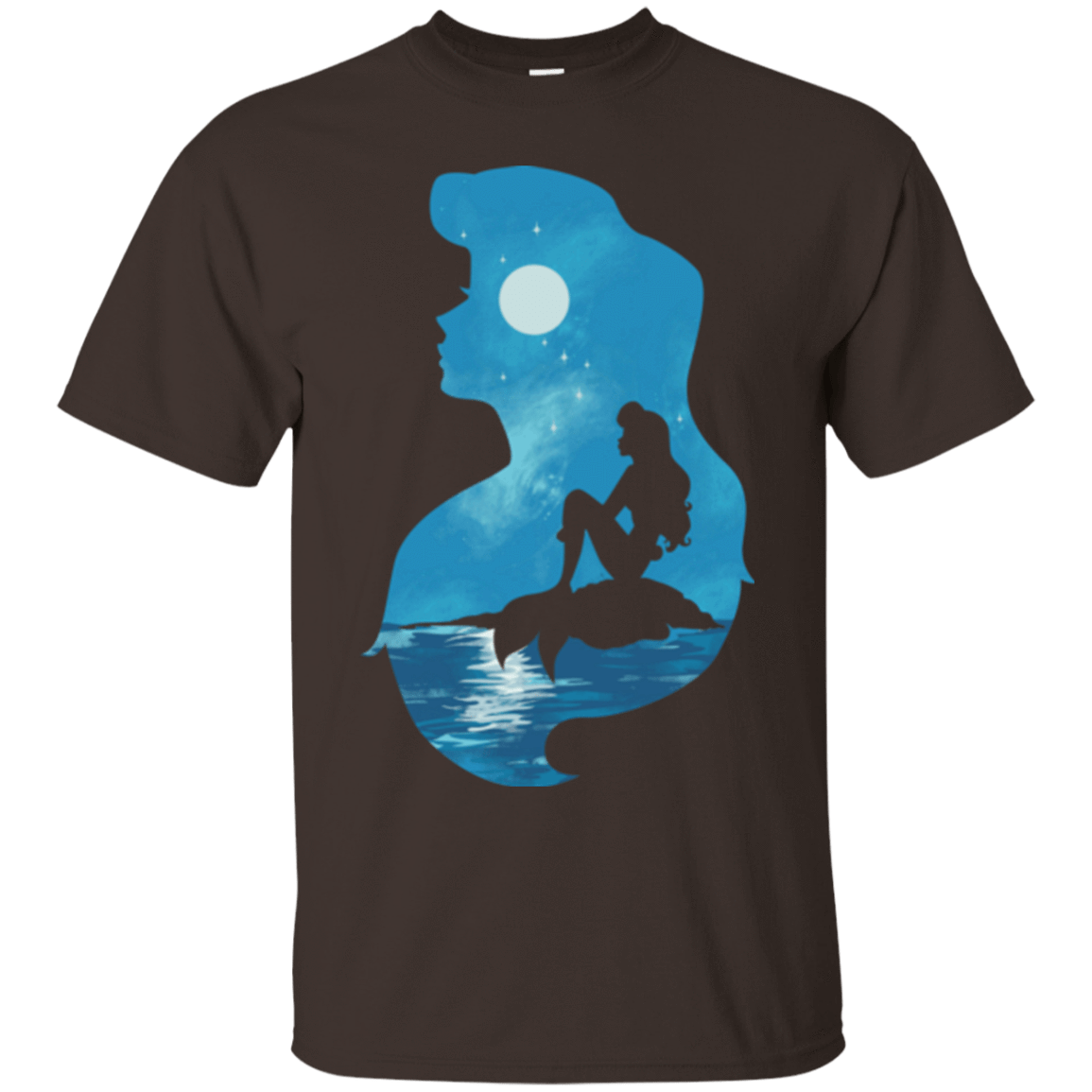 T-Shirts Dark Chocolate / S Mermaid Portrait T-Shirt