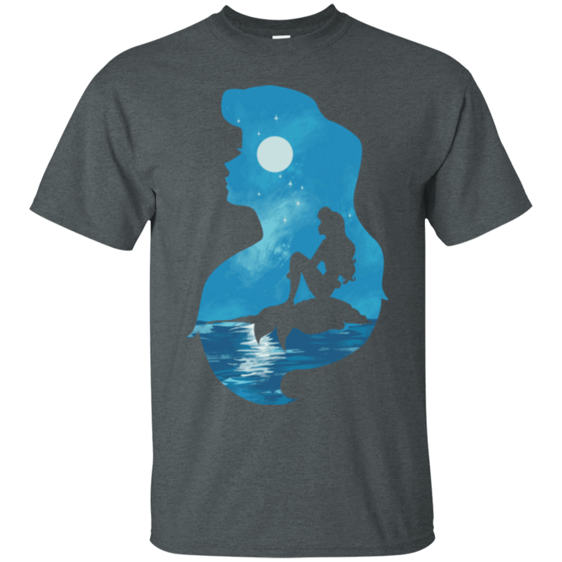 T-Shirts Dark Heather / S Mermaid Portrait T-Shirt