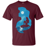 T-Shirts Maroon / S Mermaid Portrait T-Shirt