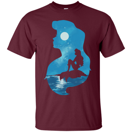 T-Shirts Maroon / S Mermaid Portrait T-Shirt