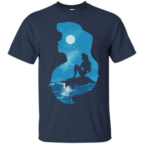 T-Shirts Navy / S Mermaid Portrait T-Shirt