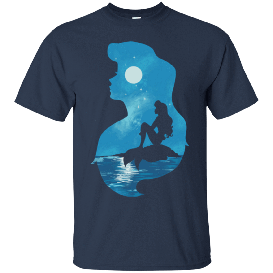 T-Shirts Navy / S Mermaid Portrait T-Shirt