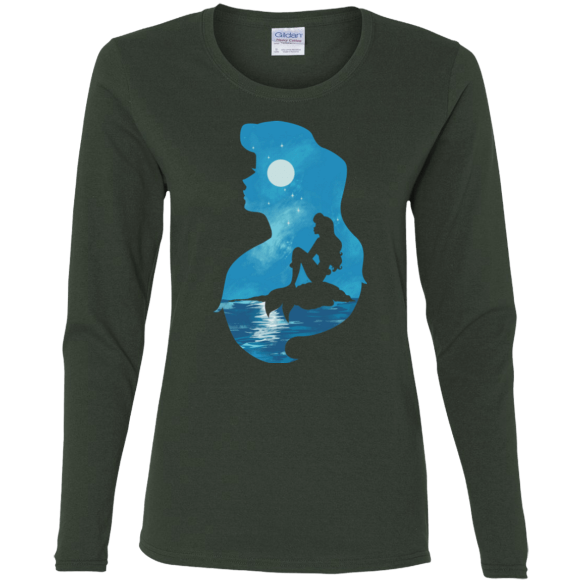 Mermaid Portrait Women's Long Sleeve T-Shirt