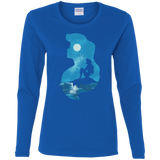 T-Shirts Royal / S Mermaid Portrait Women's Long Sleeve T-Shirt