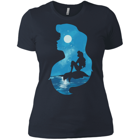 T-Shirts Indigo / X-Small Mermaid Portrait Women's Premium T-Shirt