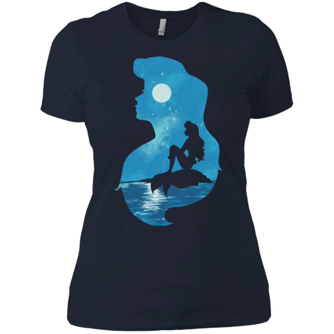 T-Shirts Midnight Navy / X-Small Mermaid Portrait Women's Premium T-Shirt