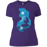 T-Shirts Purple Rush/ / X-Small Mermaid Portrait Women's Premium T-Shirt