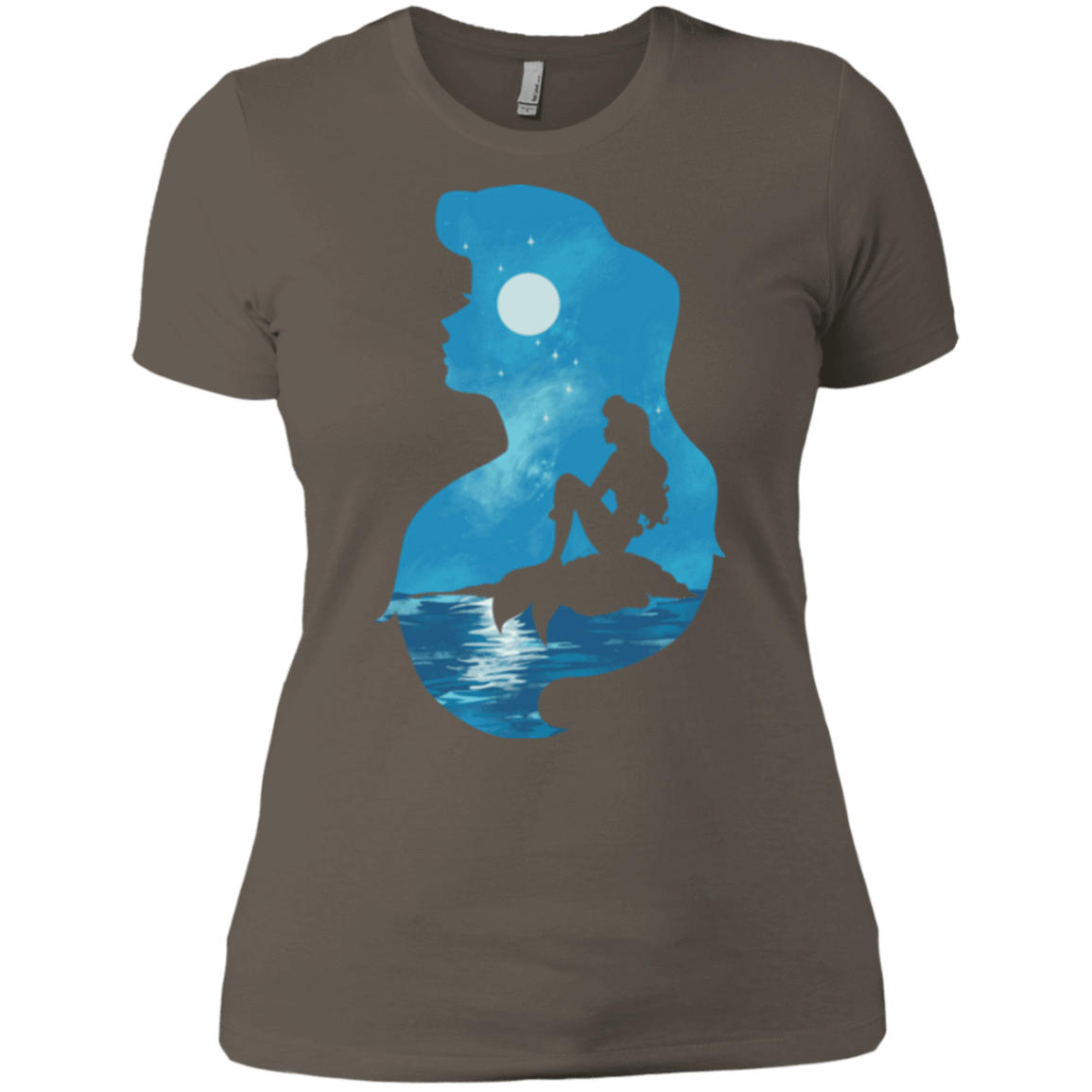T-Shirts Warm Grey / X-Small Mermaid Portrait Women's Premium T-Shirt