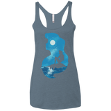T-Shirts Indigo / X-Small Mermaid Portrait Women's Triblend Racerback Tank