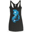 T-Shirts Vintage Black / X-Small Mermaid Portrait Women's Triblend Racerback Tank