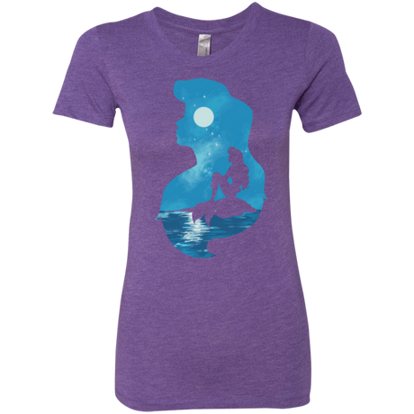 T-Shirts Purple Rush / S Mermaid Portrait Women's Triblend T-Shirt