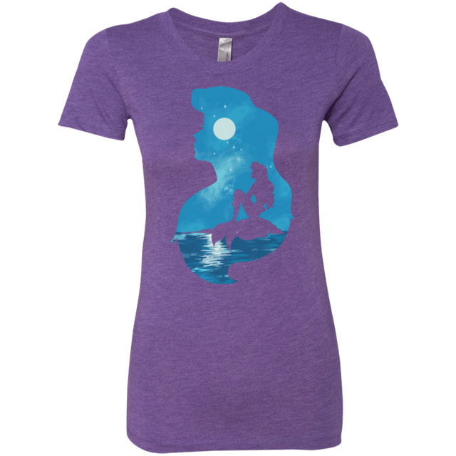 T-Shirts Purple Rush / S Mermaid Portrait Women's Triblend T-Shirt
