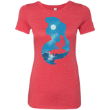 T-Shirts Vintage Red / S Mermaid Portrait Women's Triblend T-Shirt