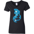 T-Shirts Black / S Mermaid Portrait Women's V-Neck T-Shirt